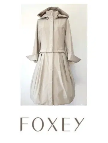 폭시 뉴욕 2way 코트 베이지 레어 42