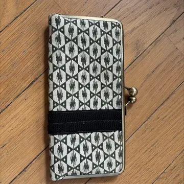 기하학 패턴 가마구치 장지갑