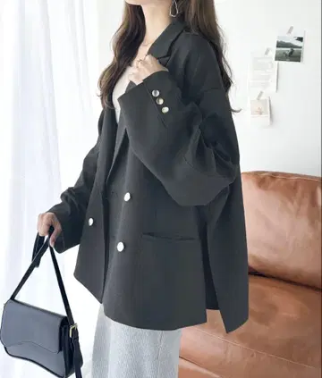 [ 택 포함 새상품 ] classicalelf 오버 사이즈 더블 자켓 L