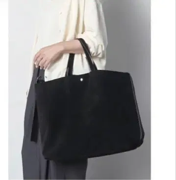 meri 2way 페이크 스웨이드 빅 백 블랙