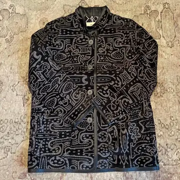 기하학 패턴 자켓 구제 의류