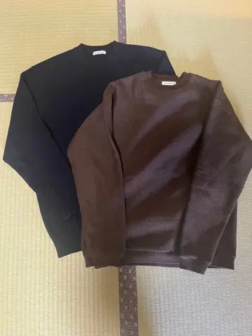 어반 리서치 크루넥 맨투맨 니트