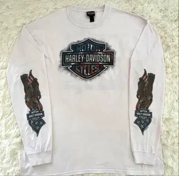 HARLEY-DAVIDSON 긴팔 티셔츠 2XL 화이트