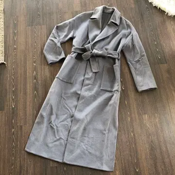 두 번 착용만! 플라스테 울 코트 그레이 S