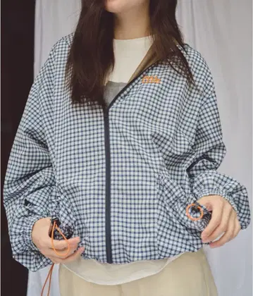 Common Gull Products / 체크 무늬 후드 부착 자켓