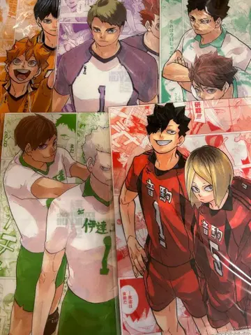 하이큐전 클리어 파일 5점 묶음 판매