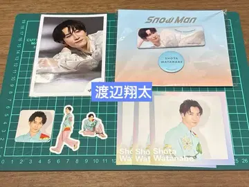 SnowMan 와타나베 쇼타 패밀리 클럽 오리지널 캔뱃지 오프샷 스티커