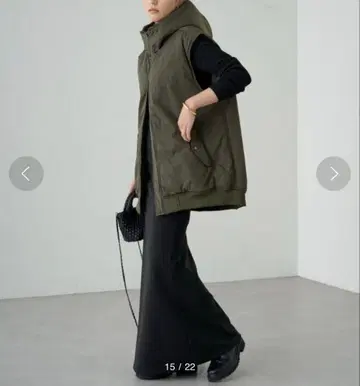 택 포함 새상품 LOUNGEDRESS 밀리터리 베스트 블루종 F