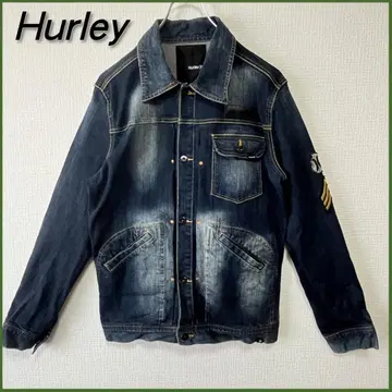 [ 고품질 ] 하레이 Hurley 와펜 로고 데님 자켓