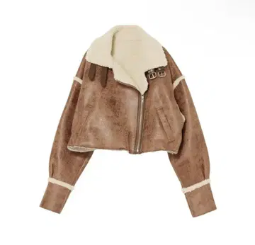 EVRIS 숏 보아 블루종 브라운