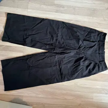 PLST 블랙 와이드 팬츠 L 사이즈