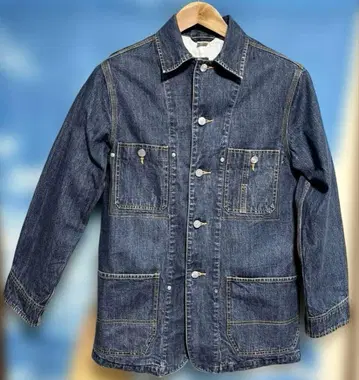 US 구제 의류 데님 커버올 인디고 블루 (상세 불명)