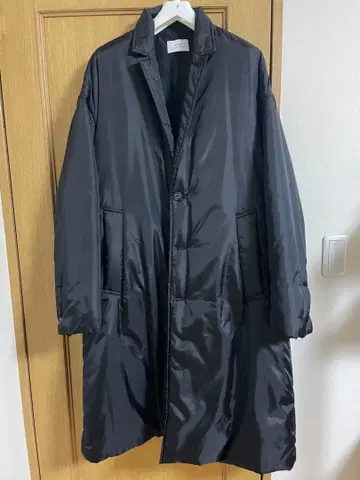 MB 블랙 체스터 나일론 코트 M 사이즈