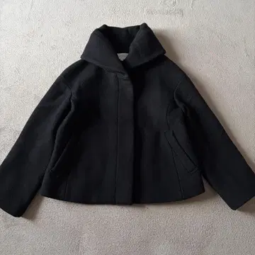 untitled 언타이틀 숏코트 히요쿠 울 블랙 블랙