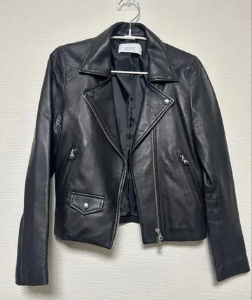 STUDIOUS 라무 가죽 라이더 자켓