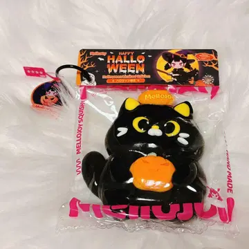 새상품 mellojoy 메로조이 할로윈 한정판 검은 고양이 스퀴즈