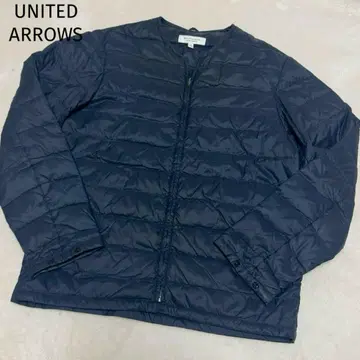 새상품급 UNITED ARROWS 이너 다운 자켓 네이비 M