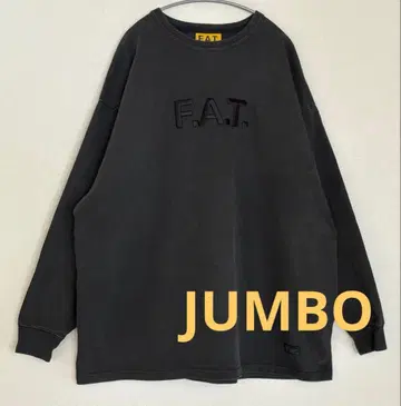 F.A.T. EMBLON 다크 그레이 두꺼운 원단 긴팔 티셔츠 롱티