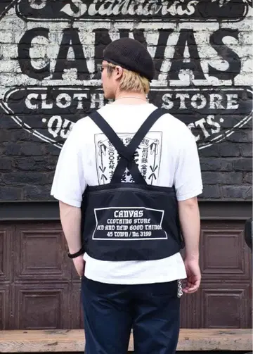 CANVAS 블랙 나일론 베스트