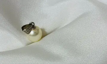 pm PM 목걸이 탑 펄 각인 레트로 플라티나 심플