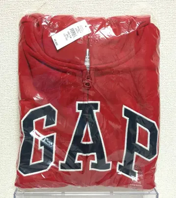 GAP 로고 집업 후드티 빨간색 160cm xxl