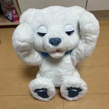 화이트 곰 봉제 인형 움직입니다. 동작 확인 완료