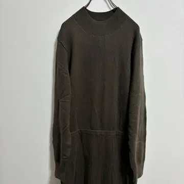 [ GU ] 카키 니트 롱 원피스 XL