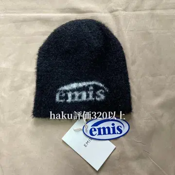 emis 블랙 니트 모자