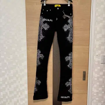 GUAPI 블랙 플레어 데님 28