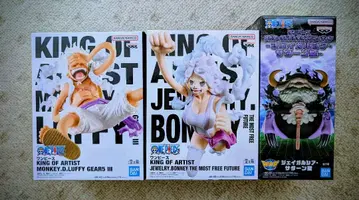 [ 미개봉 3종 세트 ] 원피스 피규어 루피 보니 새턴 성