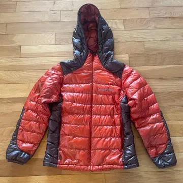 mont-bell 후드 부착 라이트 다운 자켓 S 오렌지/브라운