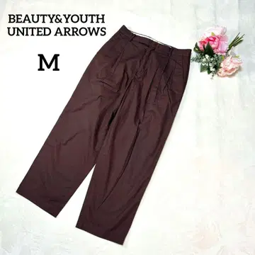 뷰티&유스 캐주얼 팬츠 M 브라운 와이드 팬츠 088