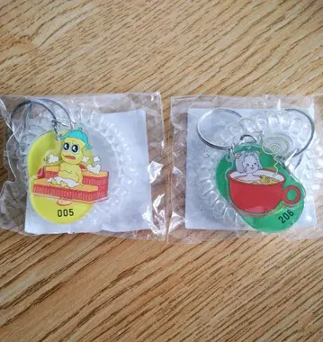 포코피 극락탕 콜라보 키링 2종 세트 피넛 군 퐁포코