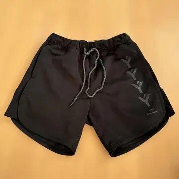 LYFT 블랙 로고 숏팬츠 L 사이즈