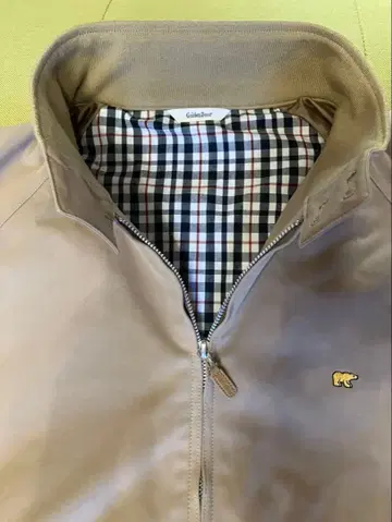 Golden Bear 베이지 집업 자켓