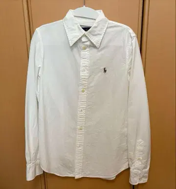 폴로 랄프로렌 화이트 슬림핏 긴팔 셔츠 화이트