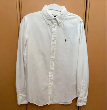 폴로 랄프로렌 화이트 슬림핏 긴팔 셔츠 화이트