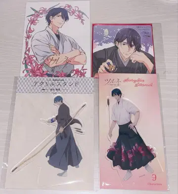 츠루네 타키가와 마사키 아크릴 스탠드 아크스타 특전 색지 카드