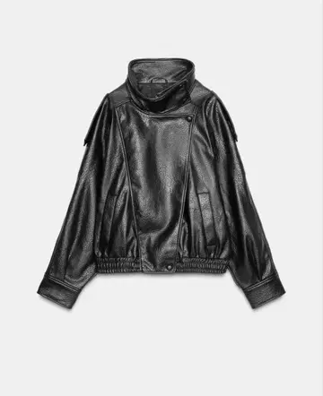 페이크 레더 자켓