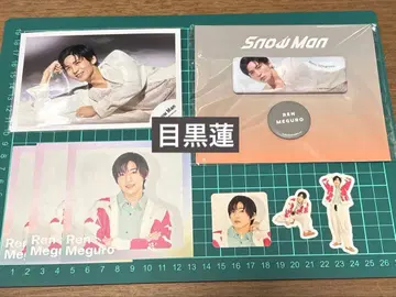 SnowMan 메구로 렌 파미쿠라 오리지널 캔뱃지 오프샷 스티커