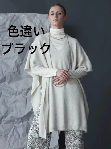 미사용 새상품 Aga 폭스 3way 니트 판초