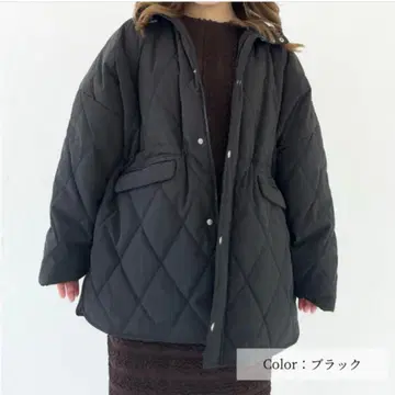 CINEMATIQ 워셔블 발열 퀼팅 블랙 다운 모토 스즈키 씨