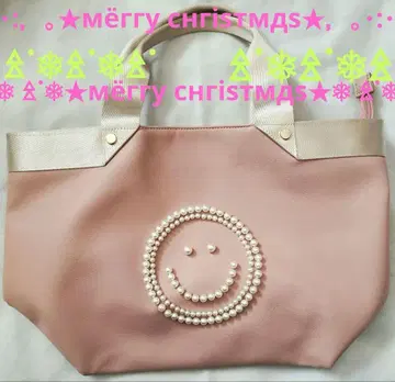 새상품급 [ SMILEY x COOCO ] 스마일리 펄 핑크 토트백