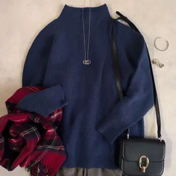 새상품급 SHIPS any 울 하이넥 풀오버 니트 스웨터