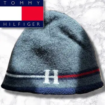 빈티지 TOMMY HILFIGER 타미힐피거 그레이 비니