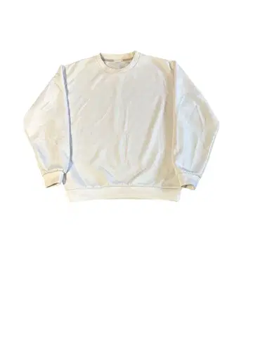 화이트 크루넥 트레이닝복