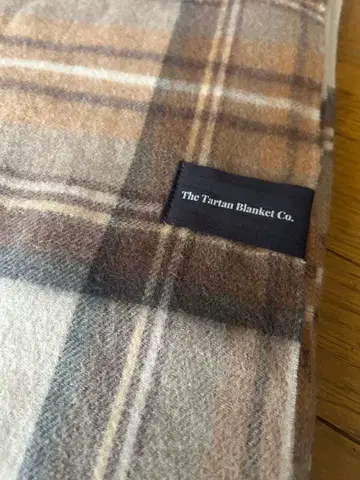 더 타탄 블랭킷 코 체크 무늬 스톨 미사용 새상품
