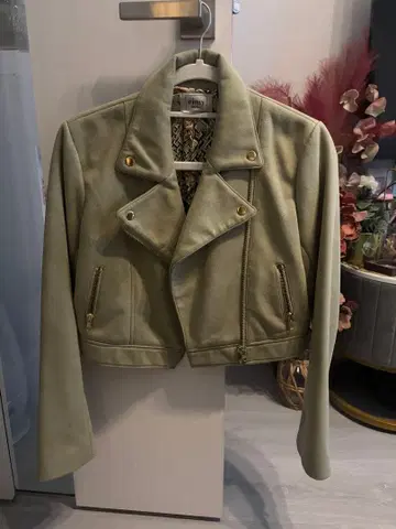 eimyistoire 라이더 자켓 라이트 그린