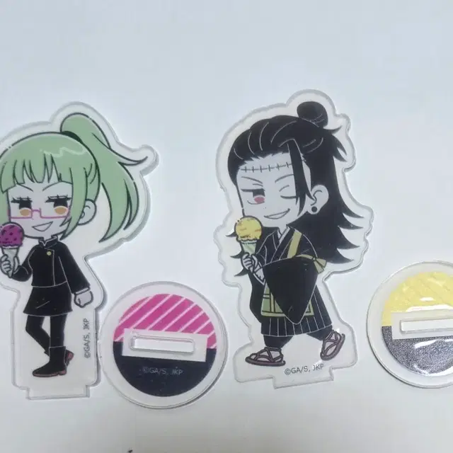 주술회전 일본 다이소 게토 마키 아이스크림 미니 아크릴 스탠드