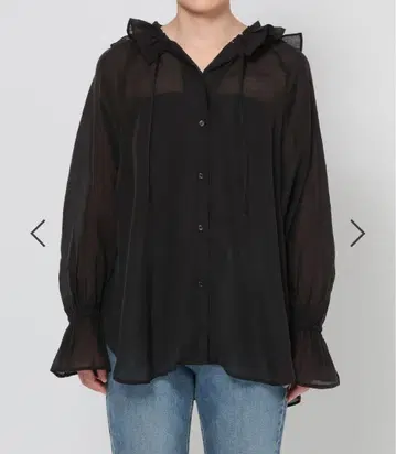 프릴 후드 셔츠 로리즈팜